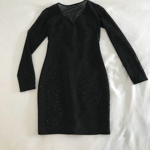 Black cocktail dress